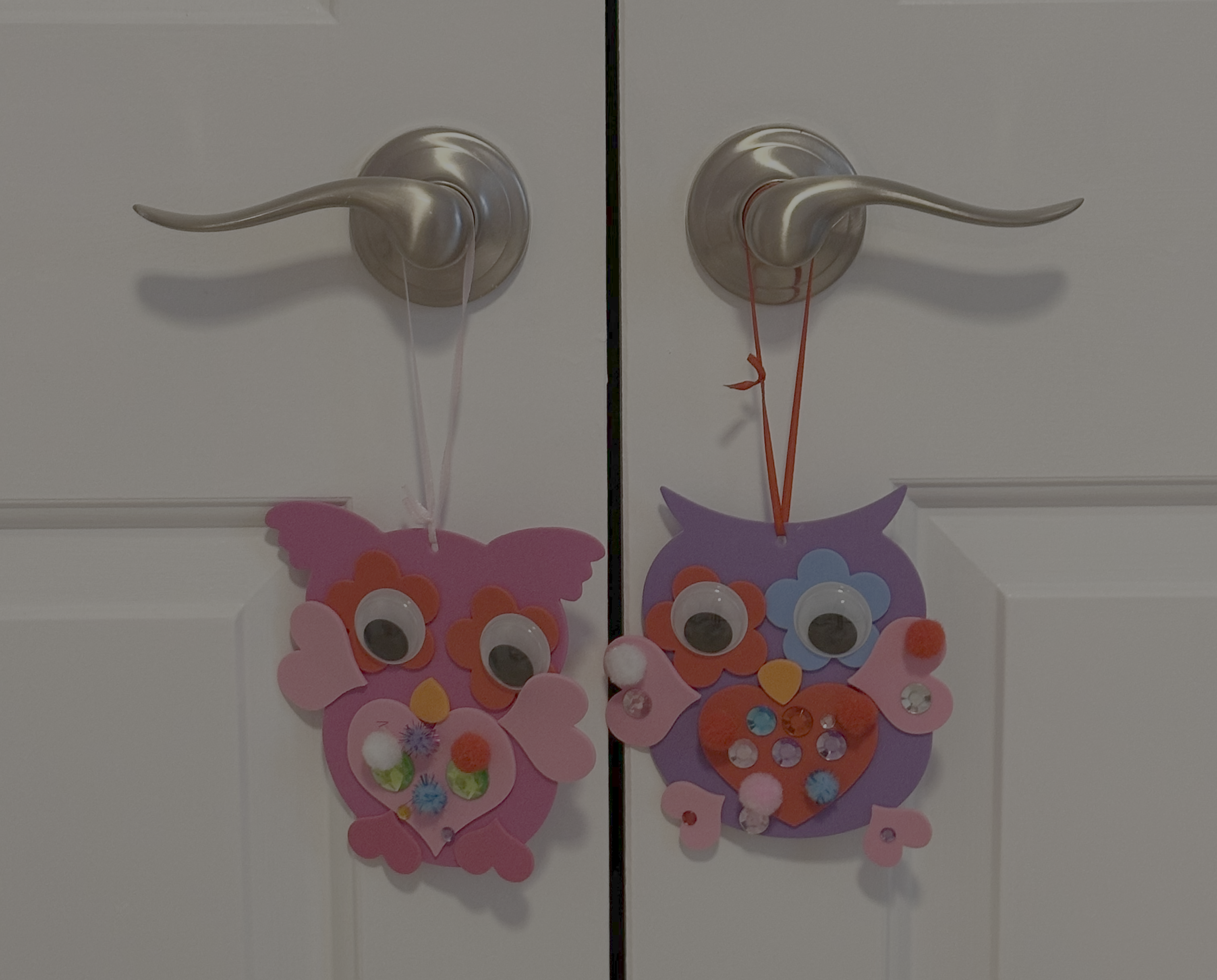 Child's completed craft from Wonder Mom Box displayed on a table